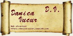 Danica Vučur vizit kartica